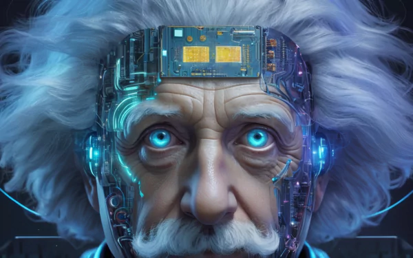  Cyberpunk Albert Einstein