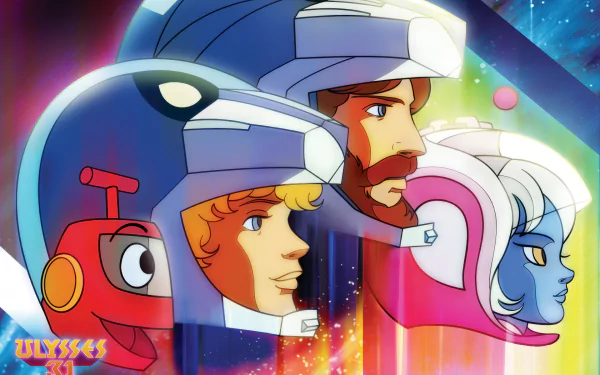 Ulysses 31 anime characters HD desktop wallpaper background featuring space adventure theme.