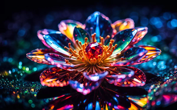  Crystal flower