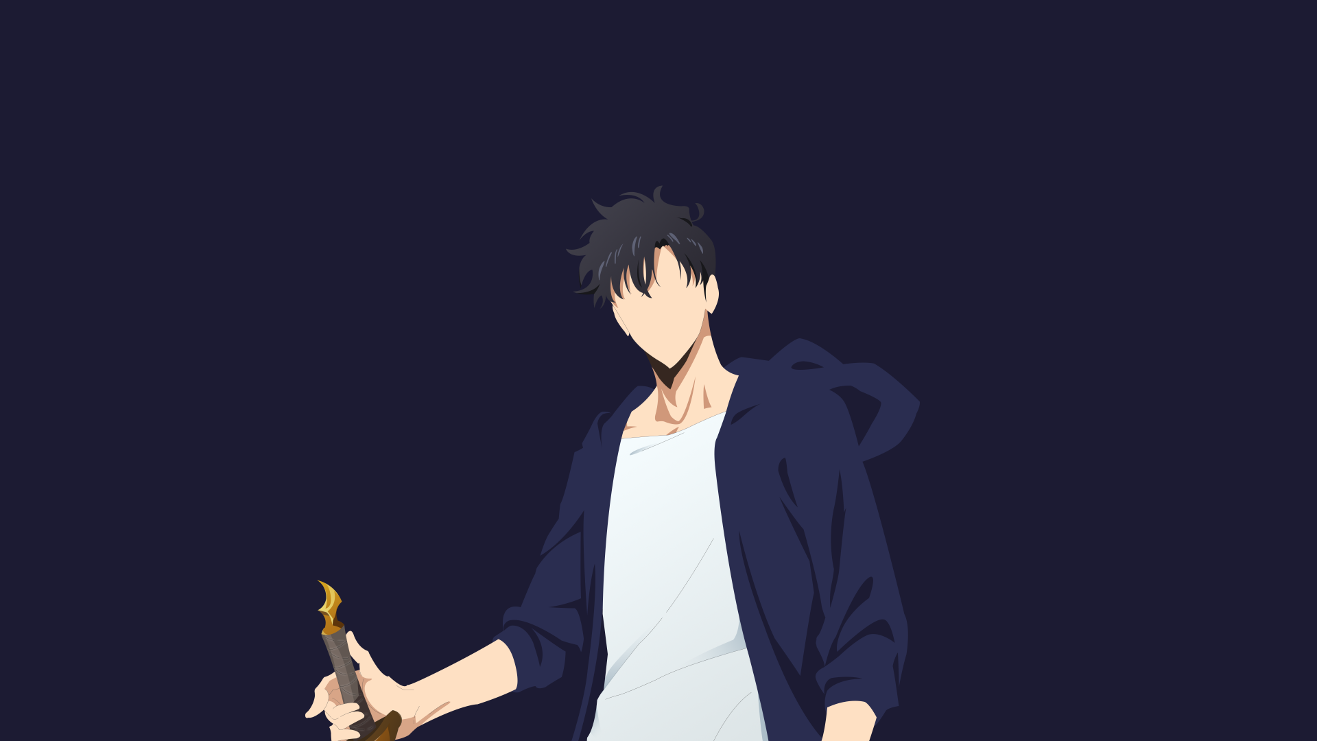 Download Anime Solo Leveling Sung Jin-Woo 4k Ultra HD Wallpaper by kisalofi
