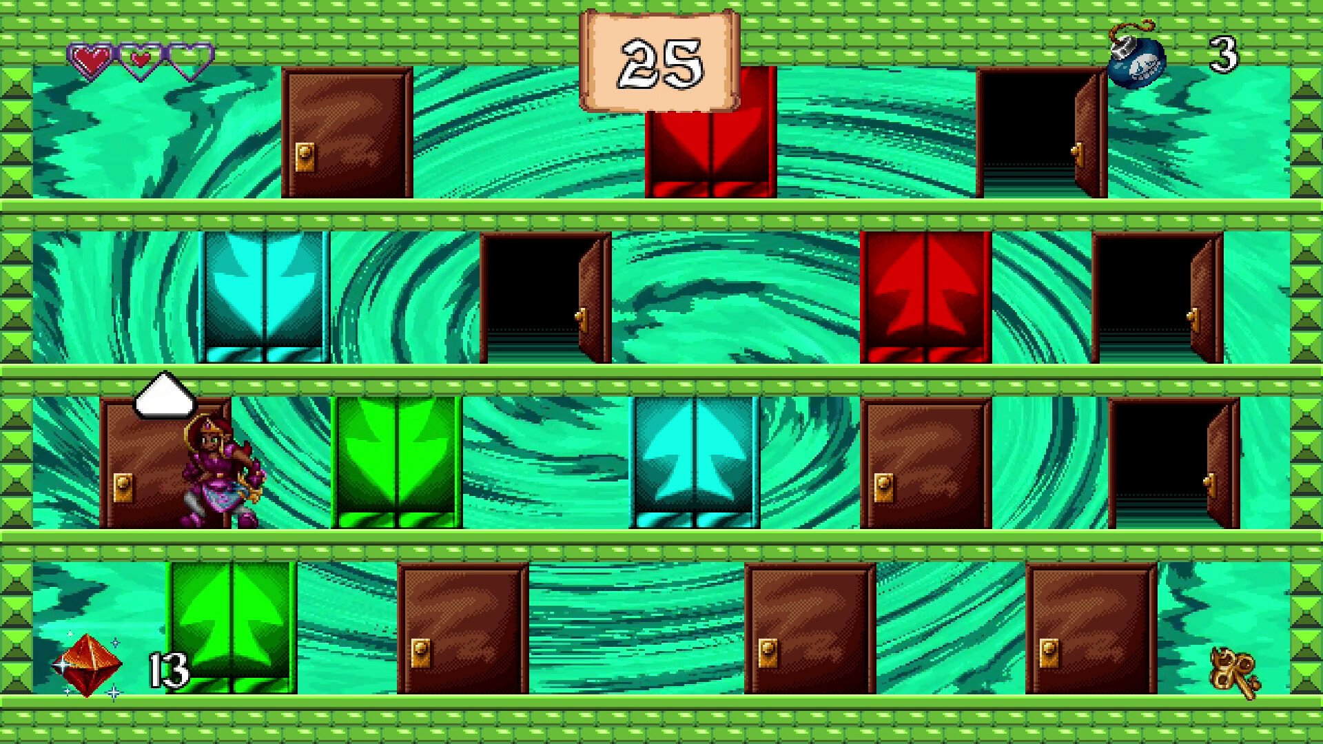 HD wallpaper featuring gameplay from Arzette: The Jewel of Faramore video game with vibrant graphics and puzzle elements.
