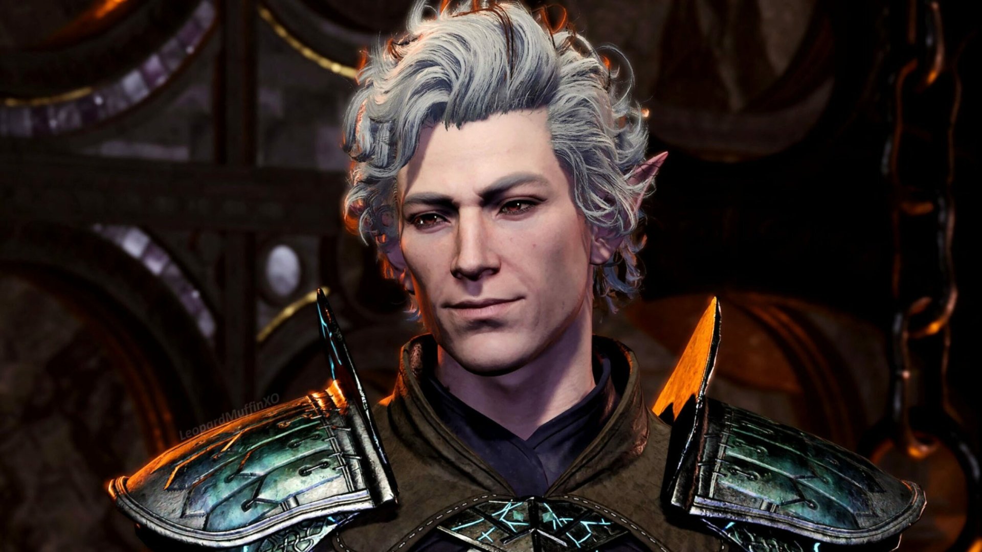 HD desktop wallpaper featuring Astarion character from Baldur's Gate 3 video game.