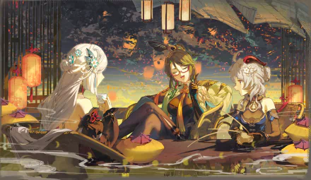 Ganyu (Genshin Impact) Shenhe (Genshin Impact) Xianyun (Genshin Impact) Genshin Impact HD Desktop Wallpaper | Background Image