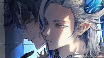 Genshin Impact Wriothesley HD Wallpaper - Close-up Illustration of Video Game Characters for Desktop Background