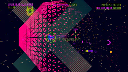 HD Akka Arrh video game desktop wallpaper with vibrant graphics and retro arcade style.