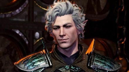 HD desktop wallpaper featuring Astarion character from Baldur's Gate 3 video game.