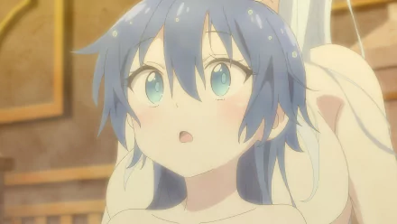 HD wallpaper of a surprised anime character from 'I Was Reincarnated as the 7th Prince So I Can Take My Time Perfecting My Magical Ability' with a warm background.