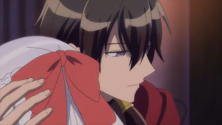 HD anime wallpaper featuring a character from An Archdemon's Dilemma: How to Love Your Elf Bride with a thoughtful expression.