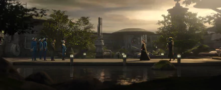 Star Wars: Tales of the Empire HD desktop wallpaper featuring iconic characters and scenery for a themed background.