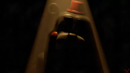 Dark, eerie close-up of Freddy Fazbear from Freddy Fazbear's Pizzeria Simulator, rendered in 8K Ultra HD for a Five Nights at Freddy's PC desktop wallpaper.