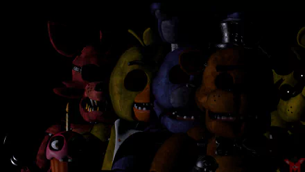 Freddy (Five Nights at Freddy's) Foxy (Five Nights at Freddy's) video game Freddy Fazbear's Pizza Five Nights at Freddy's HD Desktop Wallpaper | Background Image