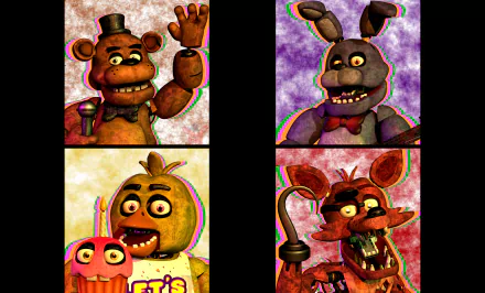 Freddy (Five Nights at Freddy's) Foxy (Five Nights at Freddy's) video game Freddy Fazbear's Pizza Five Nights at Freddy's HD Desktop Wallpaper | Background Image