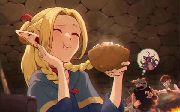 Anime Delicious in Dungeon Marcille Donato HD Desktop Wallpaper | Background Image