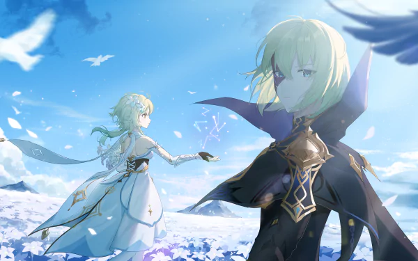 Lumine (Genshin Impact) Genshin Impact Dainsleif (Genshin Impact) HD Desktop Wallpaper | Background Image