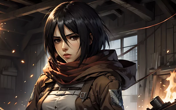 Download Attack On Titan Mikasa Ackerman Eren Yeager Love & Death 8k ...