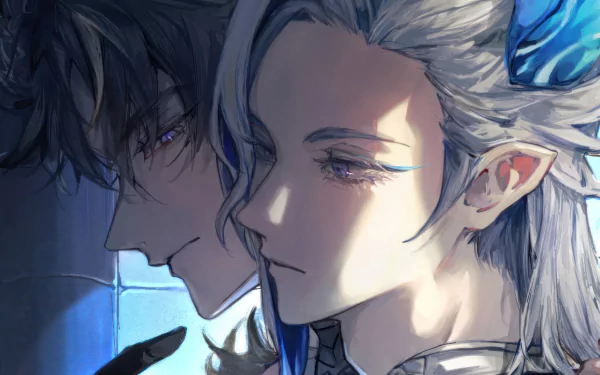 Genshin Impact Wriothesley HD Wallpaper - Close-up Illustration of Video Game Characters for Desktop Background