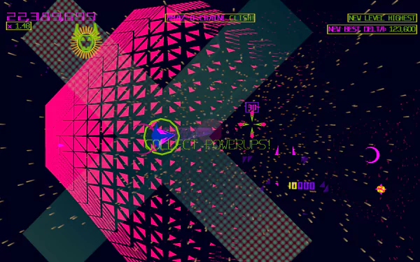 HD Akka Arrh video game desktop wallpaper with vibrant graphics and retro arcade style.