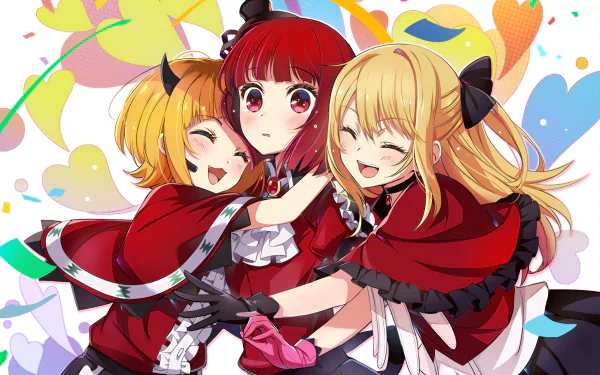 Anime Oshi no Ko Mem-Cho (Oshi no Ko) Kana Arima Ruby Hoshino HD Desktop Wallpaper | Background Image