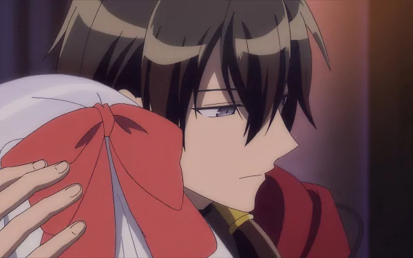 HD anime wallpaper featuring a character from An Archdemon's Dilemma: How to Love Your Elf Bride with a thoughtful expression.