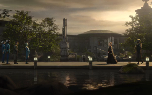 Star Wars: Tales of the Empire HD desktop wallpaper featuring iconic characters and scenery for a themed background.