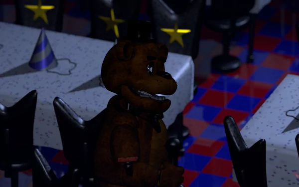 Fazbear Entertainment Freddy Fazbear's Pizza Classic Animatronics Original Animatronics Five Nights at Freddy's HD Desktop Wallpaper | Background Image