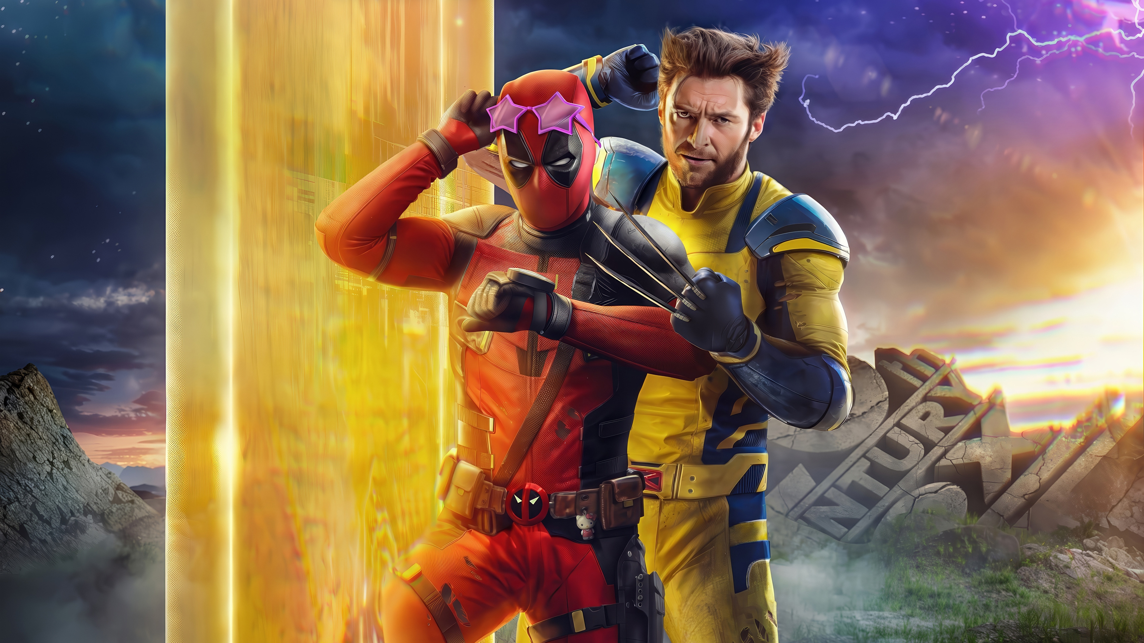 Deadpool Wolverine 4K Ultra HD Movie Wallpaper