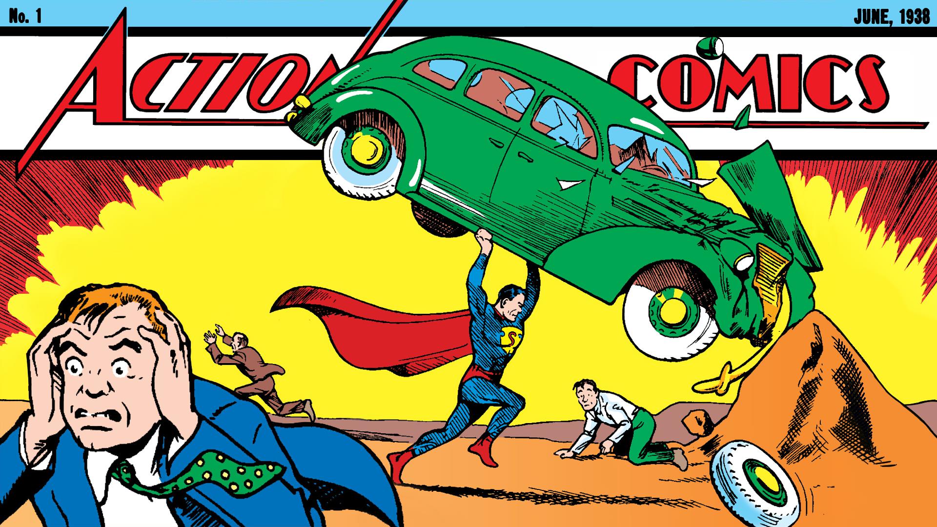 Download Action Comics Superman Joe Shuster DC Comics HD Wallpaper