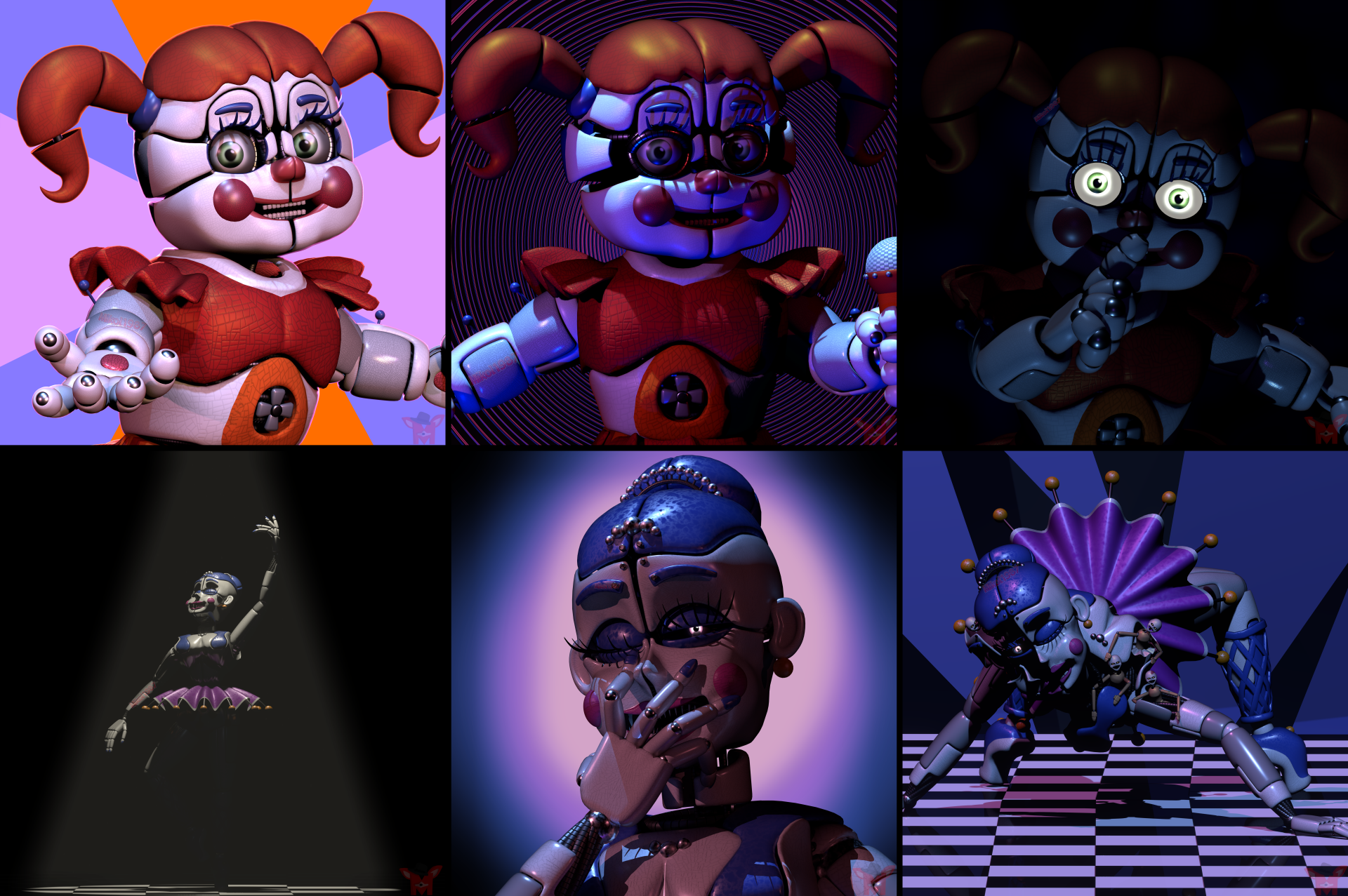 Download Circus Baby (Five Nights At Freddy's) Ballora (Five Nights At Freddy's) Video Game Five Nights At Freddy's: Sister Location Five Nights At Freddy's 8k Ultra HD Wallpaper by Mikol1987