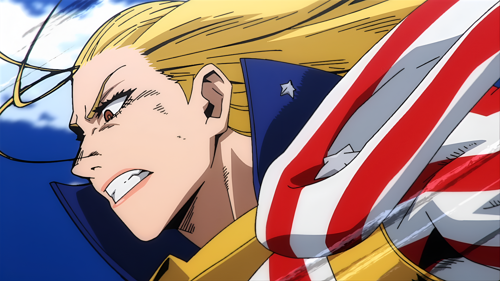Download Anime My Hero Academia Cathleen Bate Star And Stripe 4k Ultra HD Wallpaper