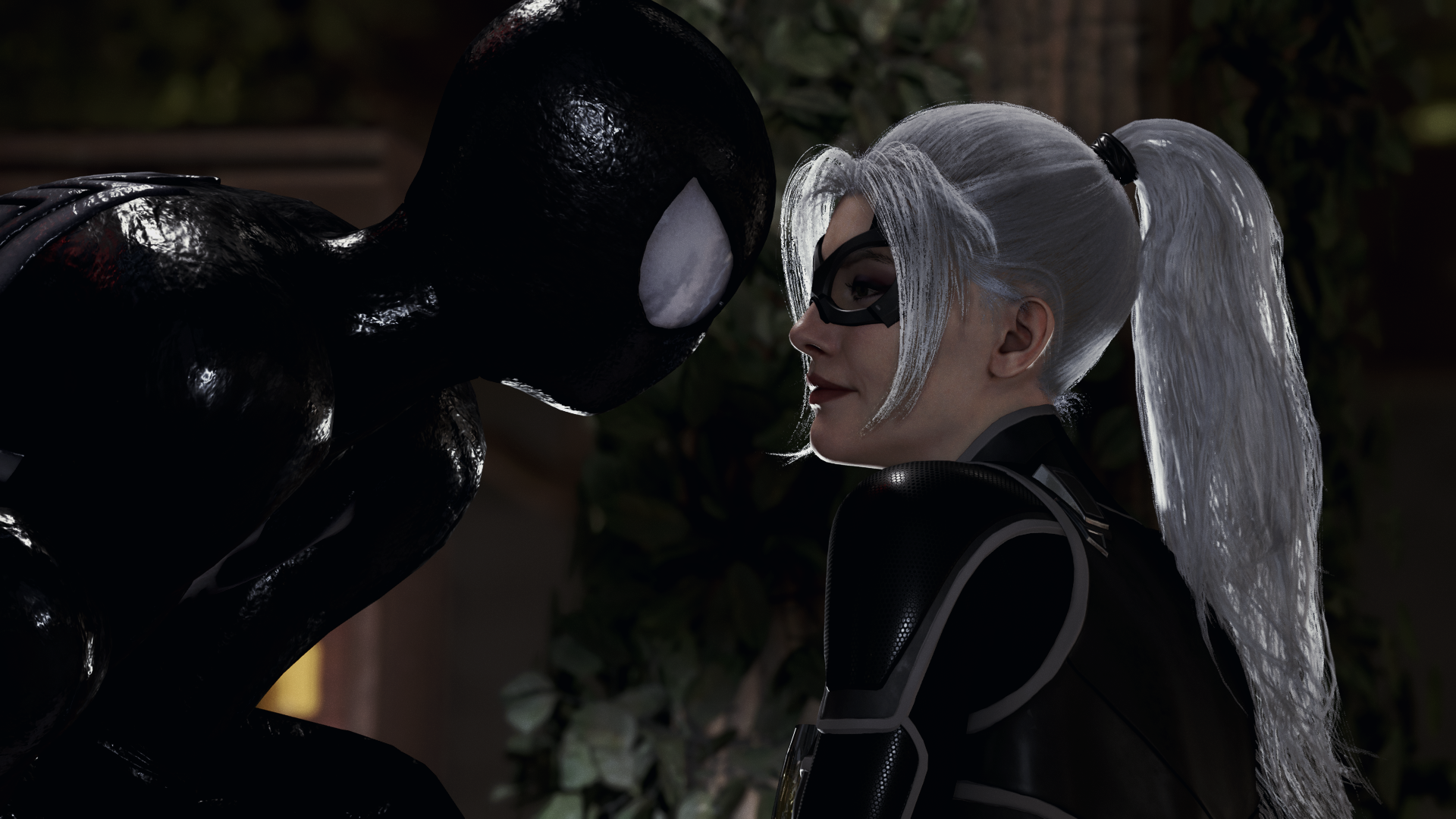Spiderman and Black Cat by Siwo