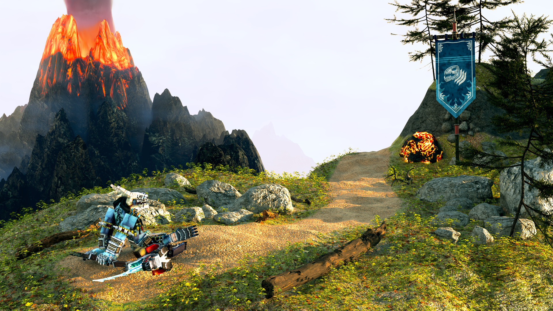 Javion Dragonkin Relaxing (sit) with his Dragon Wild Scythe by DrageonDB