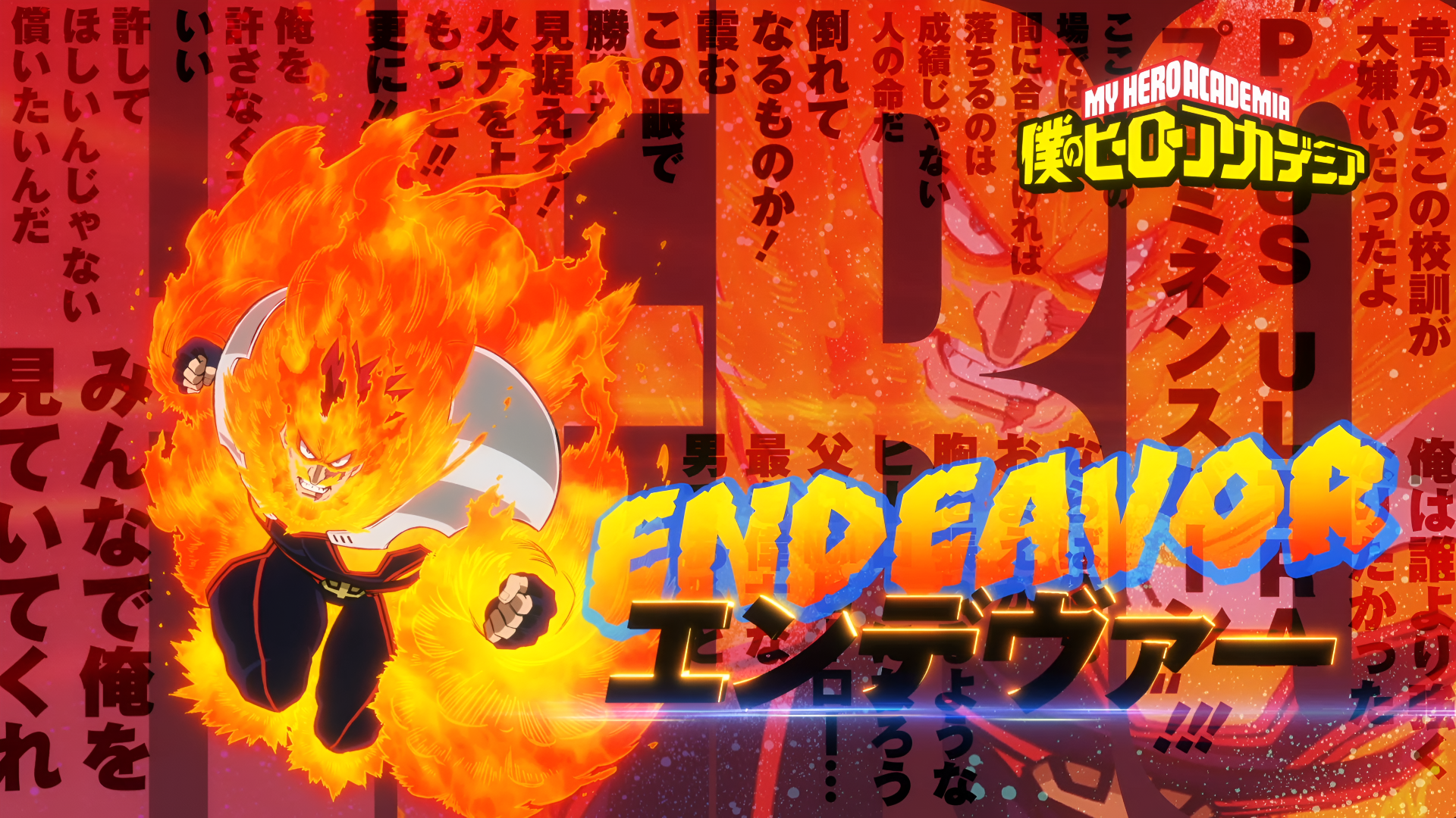 Download Anime My Hero Academia Endeavor (Boku No Hero Academia) 4k Ultra HD Wallpaper