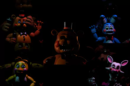 Toy Freddy (Five Nights at Freddy's) Mangle (Five NIghts at Freddy's) video game Five Nights At Freddy's 2 Five Nights at Freddy's HD Desktop Wallpaper | Background Image