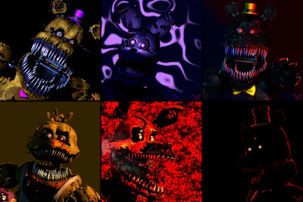 Nightmare Fredbear (Five Nights At Freddy's) Nightmare (Five Nights At Freddy's) video game Five Nights at Freddy's 4 Five Nights at Freddy's HD Desktop Wallpaper | Background Image