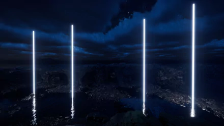 virtual reality light reflection water coast HD Desktop Wallpaper | Background Image