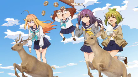 Anime My Deer Friend Nokotan Anko Koshi Torako Koshi Noko Shikanoko HD Desktop Wallpaper | Background Image