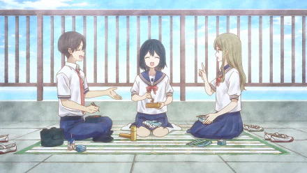  Ryuuji Taiga, Saki Aoi, and Makoto Hanaoka