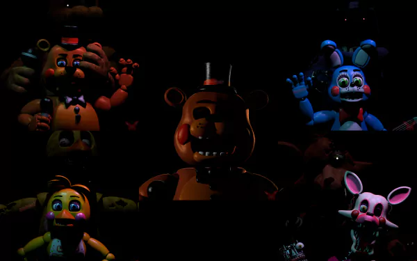Toy Freddy (Five Nights at Freddy's) Mangle (Five NIghts at Freddy's) video game Five Nights At Freddy's 2 Five Nights at Freddy's HD Desktop Wallpaper | Background Image