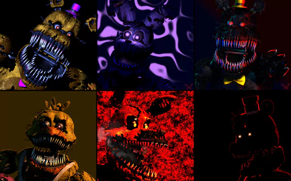 Nightmare Fredbear (Five Nights At Freddy's) Nightmare (Five Nights At Freddy's) video game Five Nights at Freddy's 4 Five Nights at Freddy's HD Desktop Wallpaper | Background Image