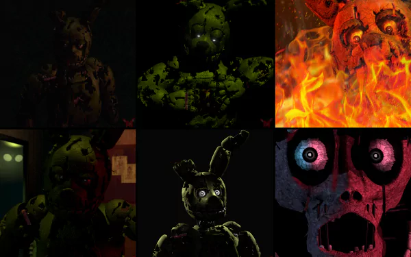 Springtrap (Five Nights at Freddy's) video game Five Nights at Freddy's 3 Five Nights at Freddy's HD Desktop Wallpaper | Background Image