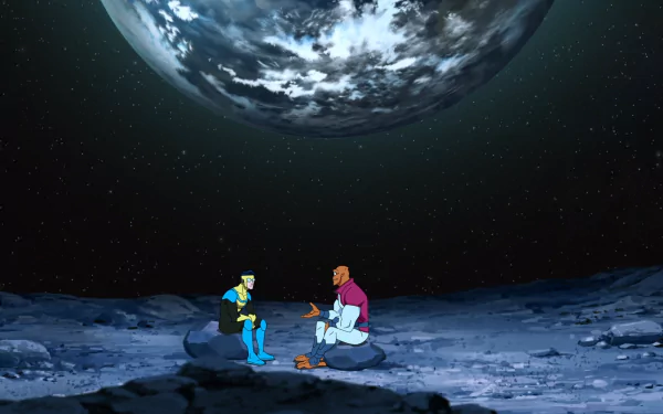 Mark Grayson and Allen the Alien from Image Comics, in a stunning HD desktop wallpaper.