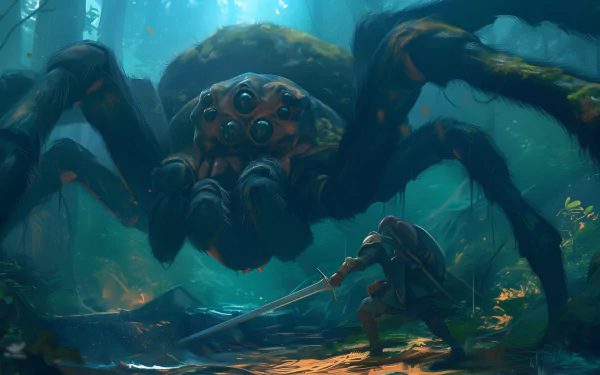 Dieselpunk Giant Spider: A Stunning 4K Ultra HD Wallpaper by robokoboto