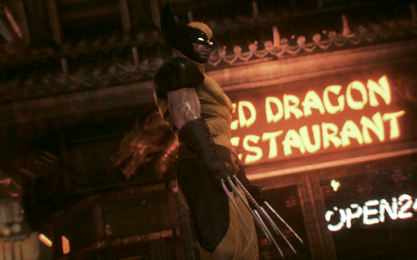 Dynamic Wolverine comic character in HD desktop wallpaper.