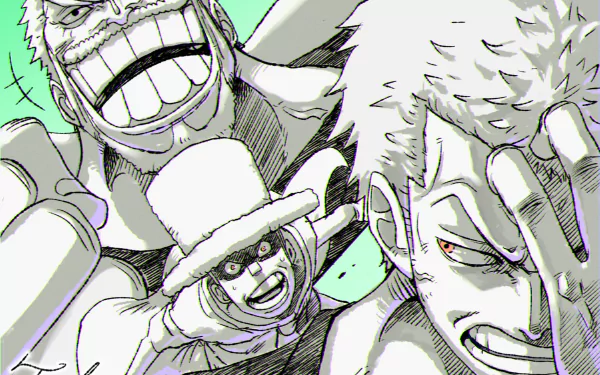  Garp, Kaku, and Zoro