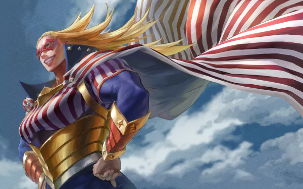 Anime My Hero Academia Cathleen Bate Star and Stripe HD Desktop Wallpaper | Background Image