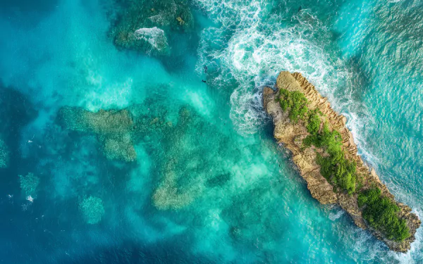 ocean island HD Desktop Wallpaper | Background Image