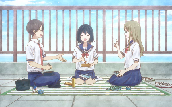  Ryuuji Taiga, Saki Aoi, and Makoto Hanaoka