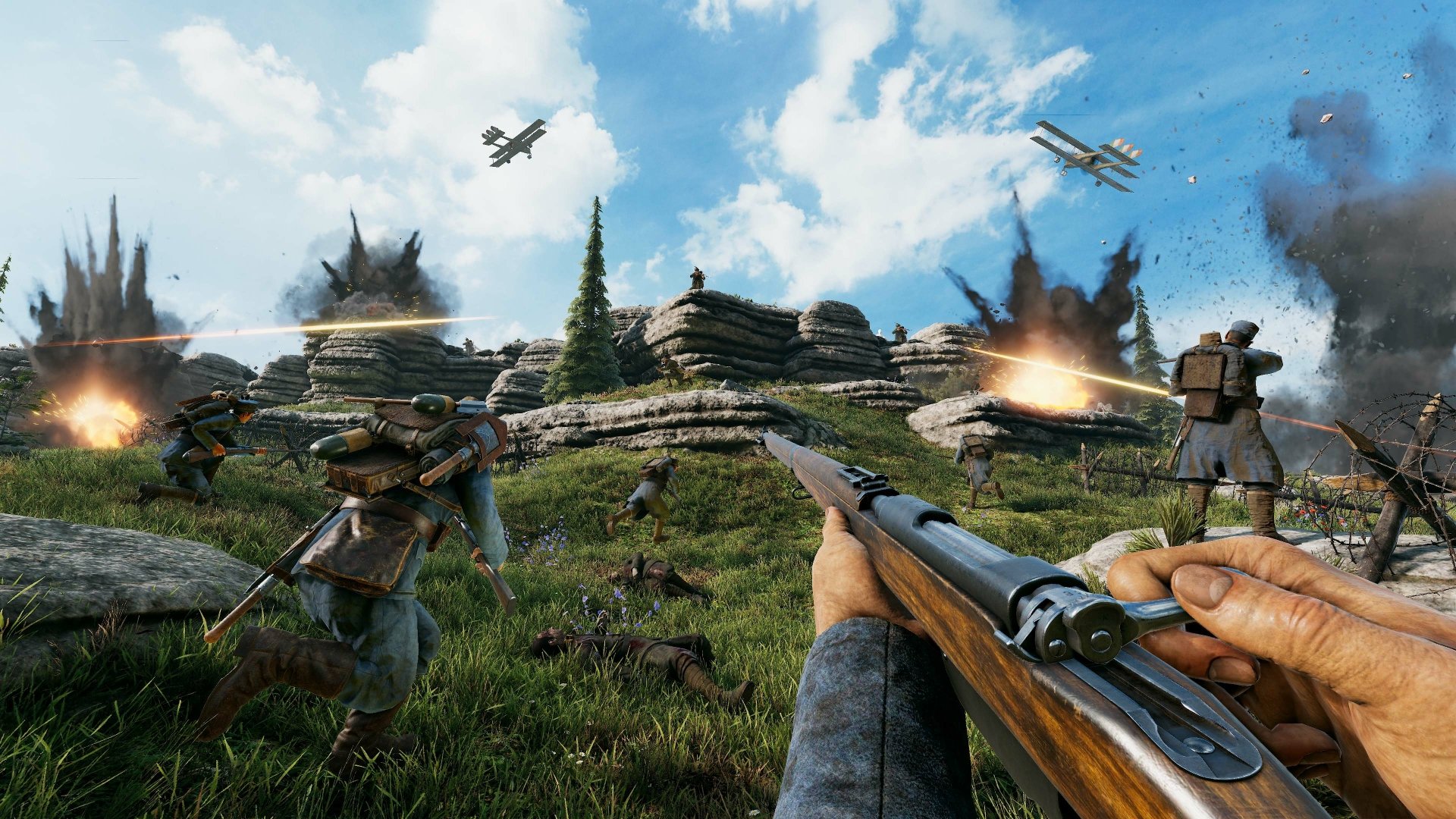 A visually striking HD desktop wallpaper from the video game Isonzo, showcasing immersive landscapes and dramatic scenes to enhance your gaming experience.