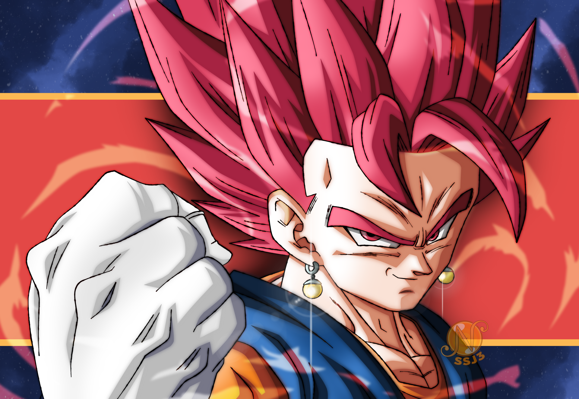 Download Vegito (Dragon Ball) Dragon Ball Super Super Saiyan God 8k Ultra HD Wallpaper by nourssj3