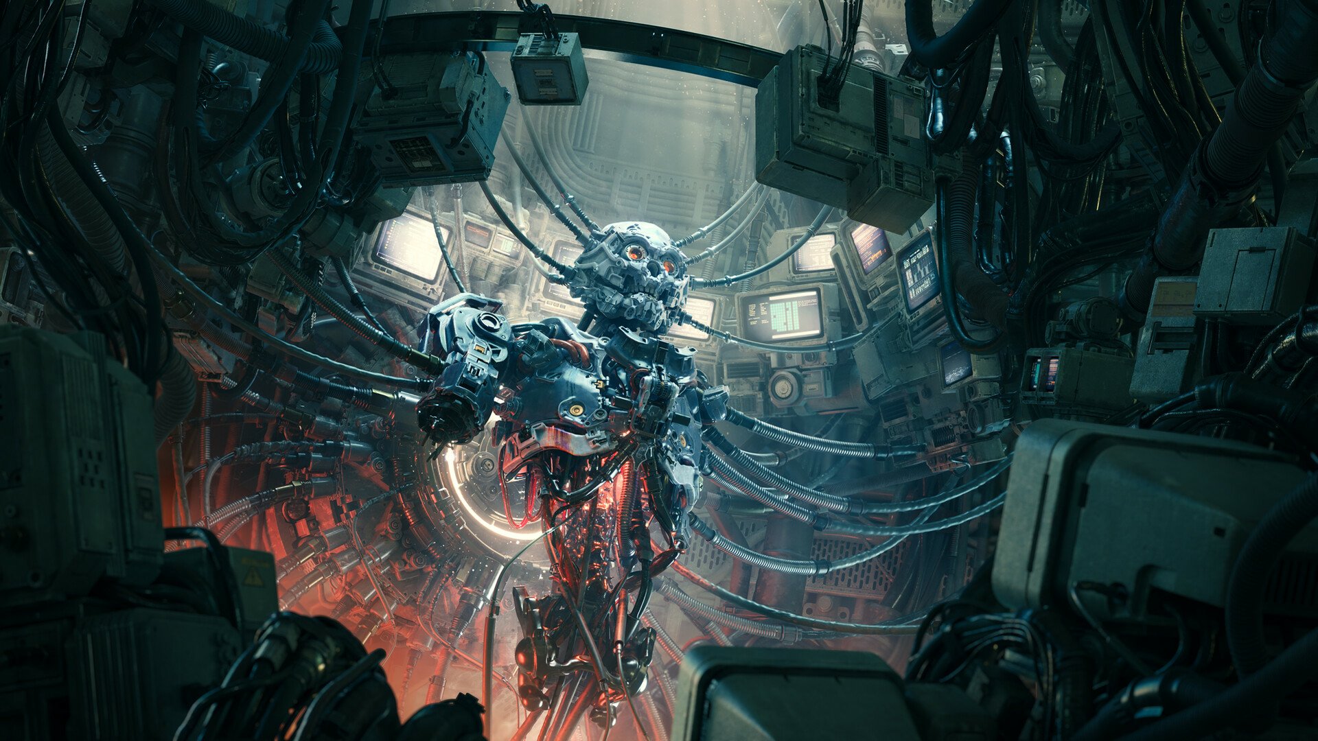 Download Robot Sci Fi Artistic Digital Art HD Wallpaper by Tomi Väisänen